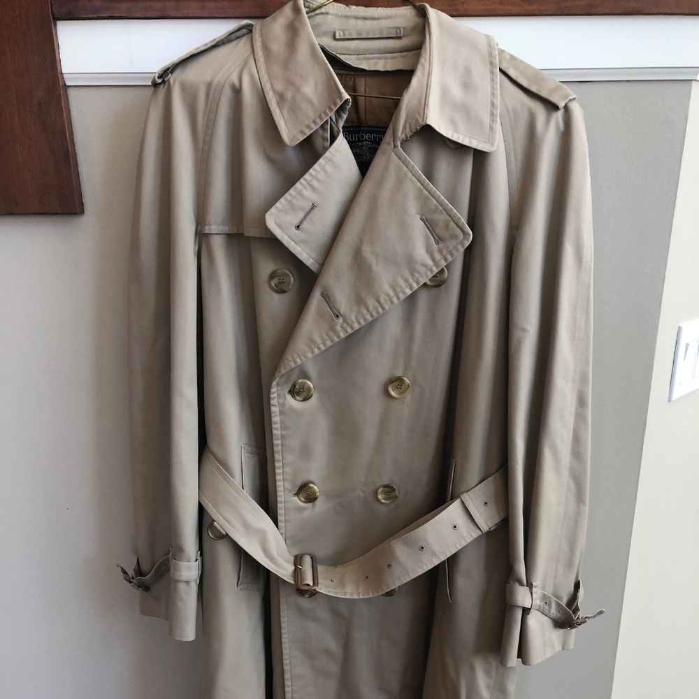 Classic Burberry Trench Coat - British Size 54L